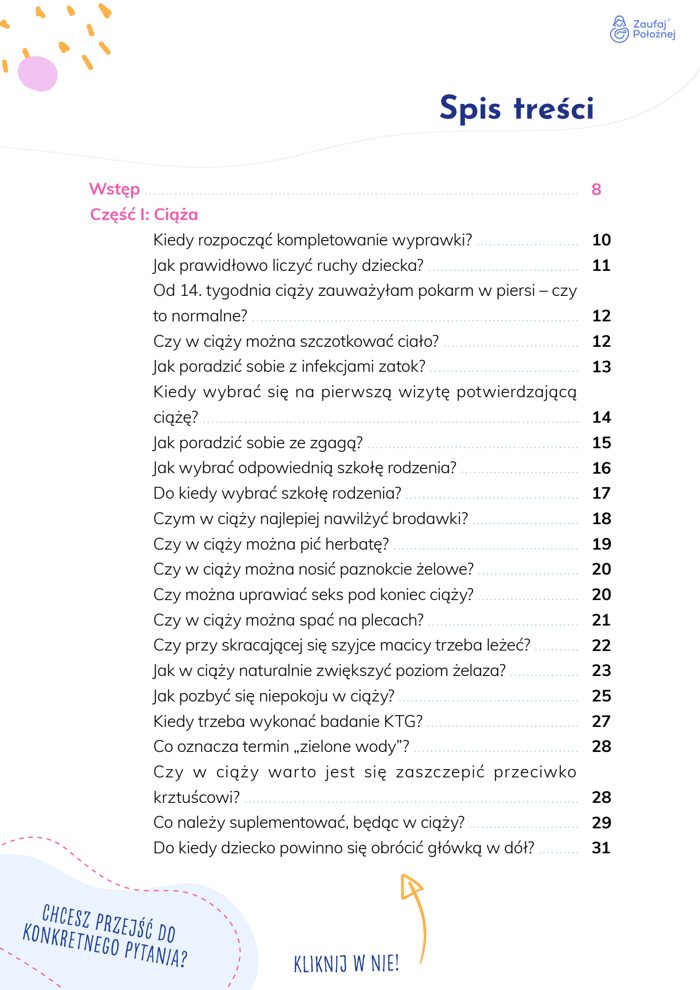 Spis treści e-booka — klikalna lista pytań