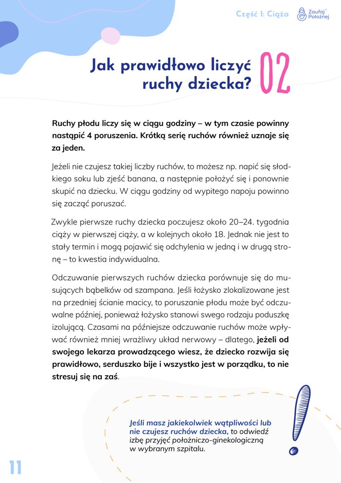 Strona z części Ciąża — jak liczyć ruchy dziecka