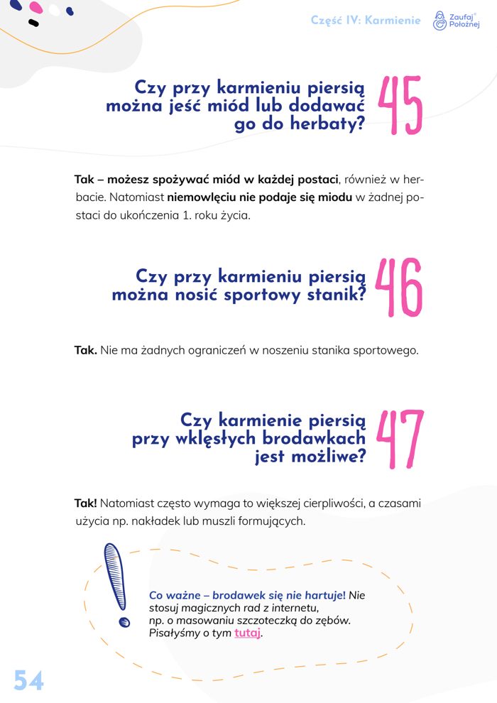 Strona z części Karmienie